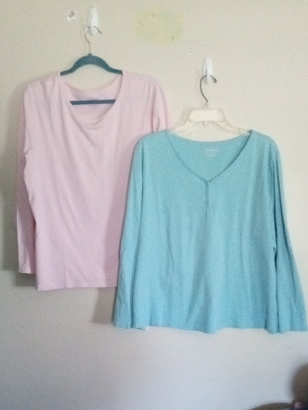 L.L.Bean Bundle of Two Cotton Tops Slightly Different Style Women's 1X Plus